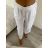 Kalhoty dlouhé mušelínové dámské (S/M/L ONE SIZE) ITALSKá MóDA IMSM24050/DU -   zelená khaki -   M/L