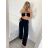 Nohavice dlhé mušelínové dámske (S/M/L ONE SIZE) TALIANSKA MóDA IMSM24050