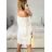 Šaty letní boho krajkové krátký rukáv dámské (S/M ONE SIZE) ITALSKÁ MÓDA IM823013/DU S/M bílá