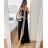 Šaty dlouhé elegantní na ramínka dámské (S/M ONE SIZE) ITALSKÁ MÓDA IMM24M57330