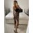 Nohavice harémky letné dlhé dámske Esme (S/M ONE SIZE) TALIANSKA MÓDA IMM239535UNVZ-2/DU S / M hnedá