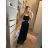 Šaty šifonové dlouhé letní na ramínkách dámské (S/M ONE SIZE) ITALSKá MóDA IMD24128 bílá S/M