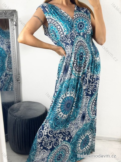 Šaty letné icecool bez rukávov dámske (M/L, XL/2XL) AINUOSI TALIANSKA MODA IMB249079/DUR