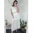 Šaty dlouhé letní elegantní bez rukávu dámské (S/M ONE SIZE) ITALSKÁ MÓDA IMWB24047 zelená neon S/M