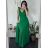 Šaty na ramienka elegantné dámske (S/M ONE SIZE) TALIANSKA MÓDA IMWAA24002/DUR -   zelená
 -   S / M