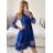 Šaty společenské  dlouhý rukáv dámské (S/M ONE SIZE) ITALSKá MODA IM323LUSY