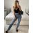 Rifle jeans dlouhé dámské (XS-XL) LAULIA LAU24T093-9/DU -   modrá -   L