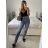 Rifle jeans dlouhé dámské (XS-XL) LAULIA LAU24T093-9/DU -   modrá -   L