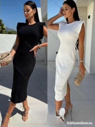 Šaty letní bez rukávu dámské (S/M ONE SIZE) ITALSKÁ MÓDA IMM24M33271