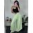 Nohavice harémky letné dlhé dámske (S/M/L ONE SIZE) TALIANSKA MÓDA IM424402 modrá petrolejová S / M