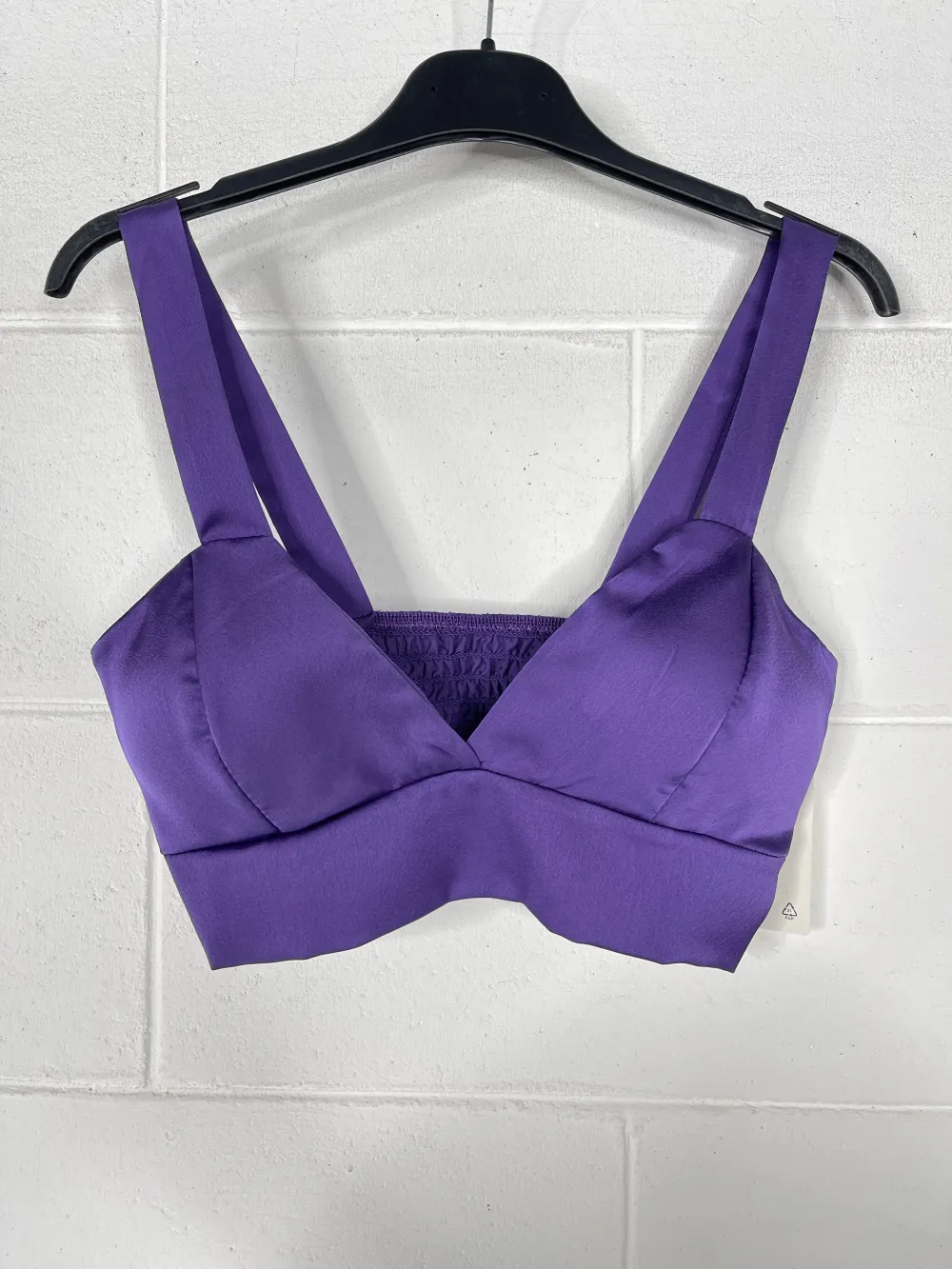 Top croptop na ramínka dámský (XS/S/M ONE SIZE) ITALSKÁ MÓDA IMPBB24B10977 fialová purpurová S/M