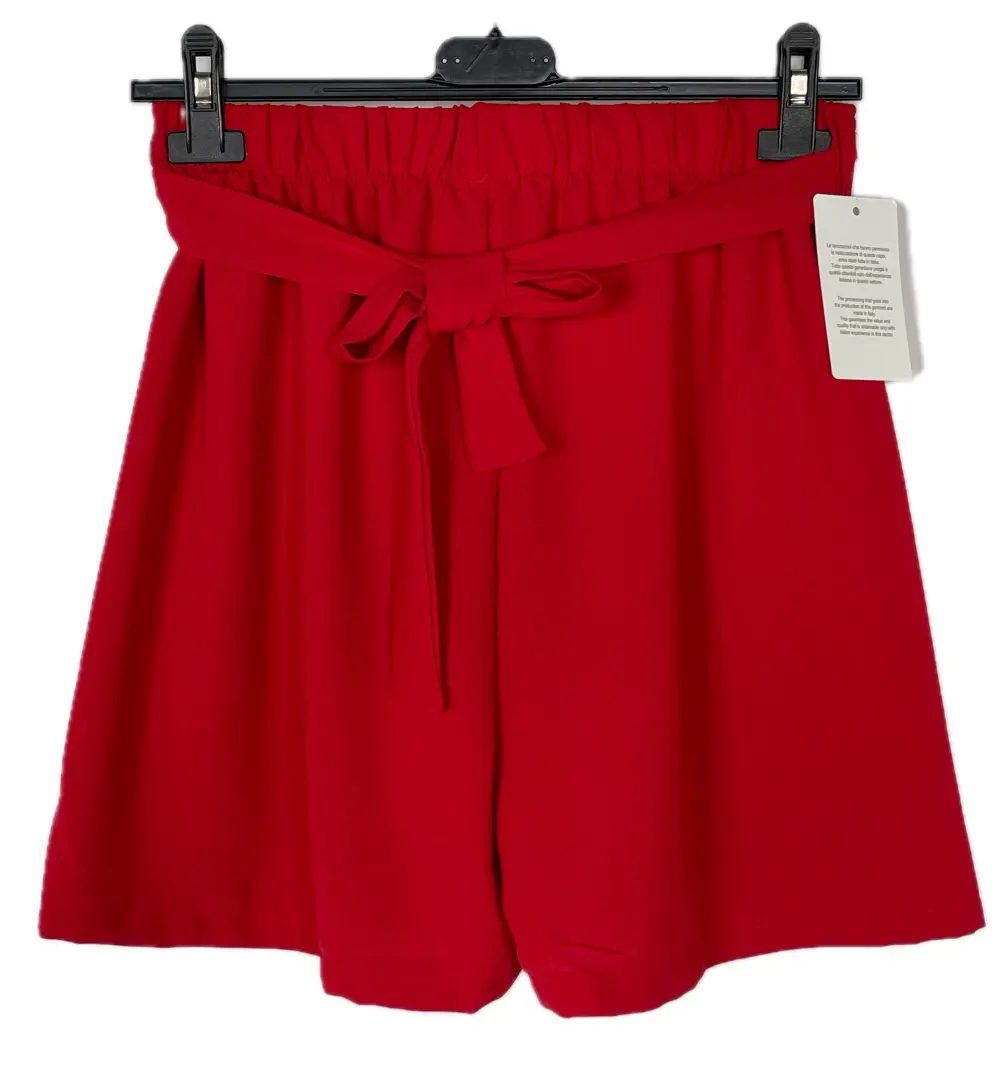 Kraťasy elegantní dámské (XS/S/M ONE SIZE) ITALSKÁ MÓDA IMPBB243609b červená S / M