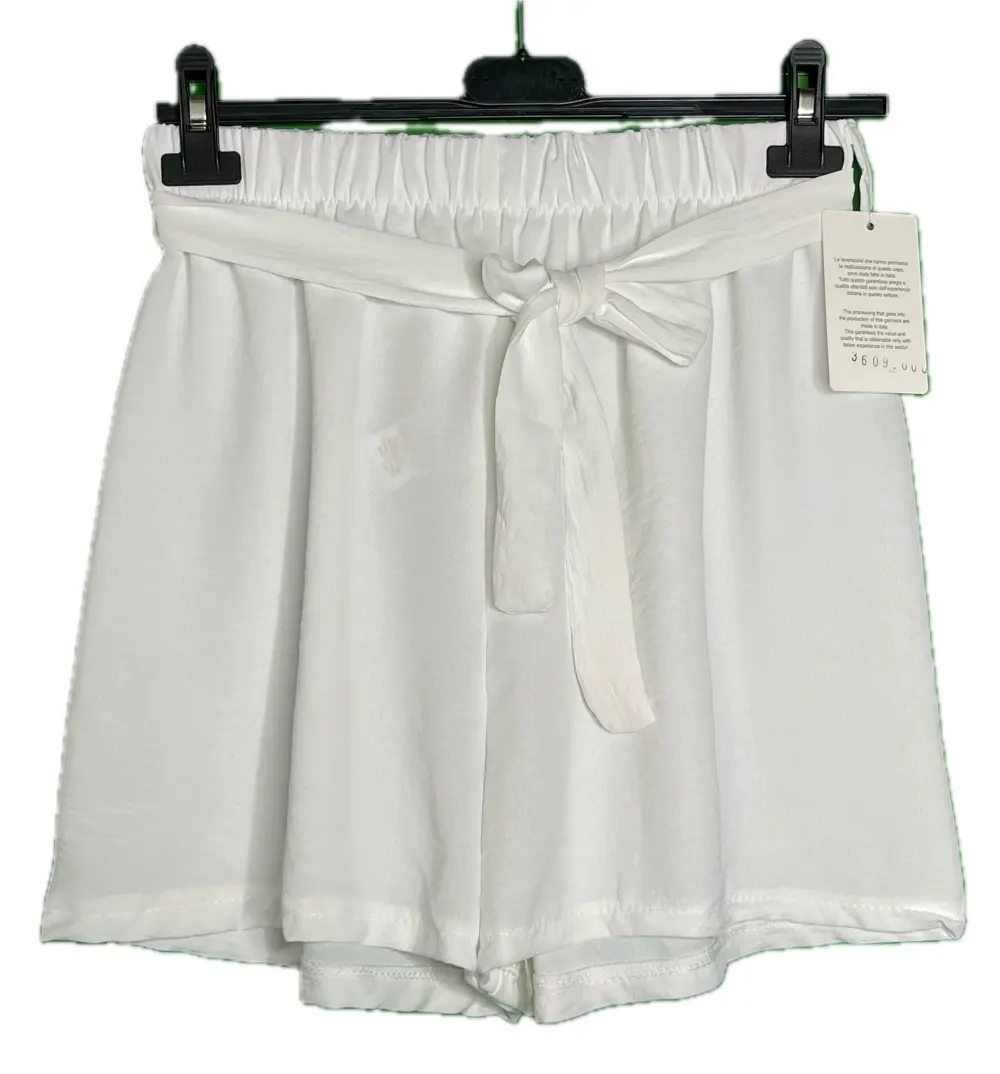 Kraťasy elegantní dámské (XS/S/M ONE SIZE) ITALSKÁ MÓDA IMPBB243609b biela S / M