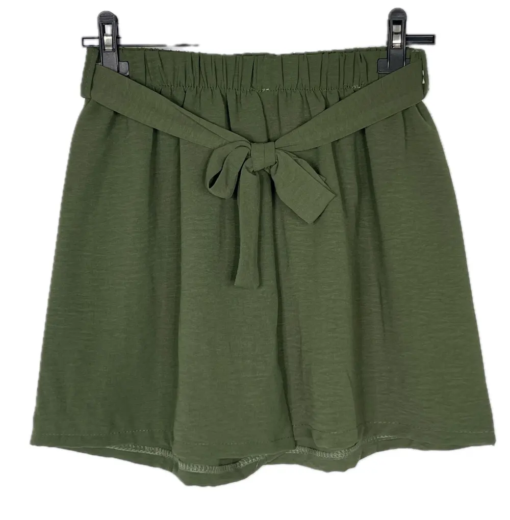 Kraťasy elegantní dámské (XS/S/M ONE SIZE) ITALSKÁ MÓDA IMPBB243609b zelená khaki S / M