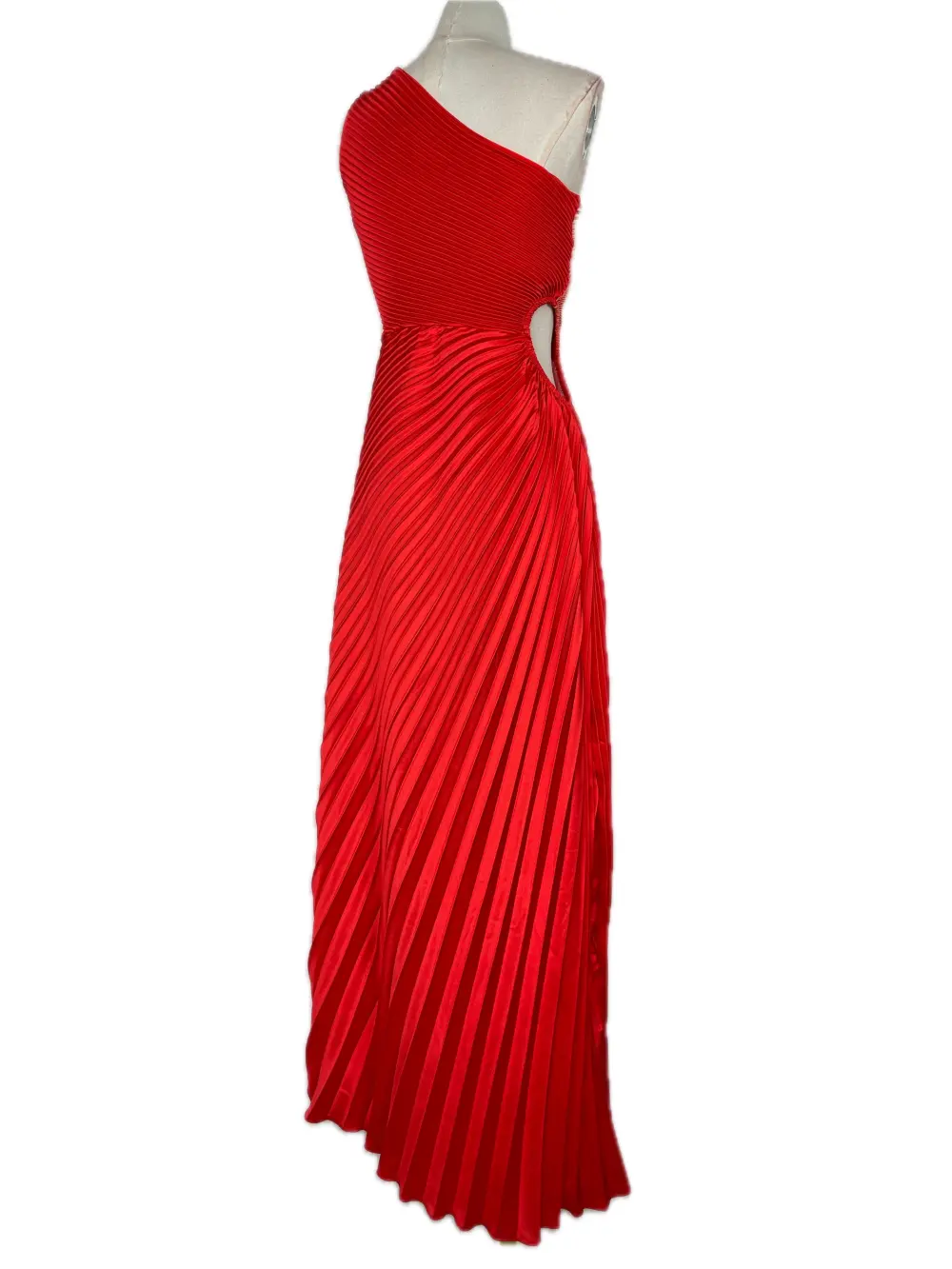 Šaty dlouhé elegantní bez rukávu dámské (XS/S/M ONE SIZE) ITALSKÁ MÓDA IMPBB24H8955 červená S / M