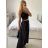 Sukně dlouhá dámská (S/M ONE SIZE) ITALSKá MODA IM323026/DUR S/M béžová