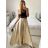 Sukně dlouhá dámská (S/M ONE SIZE) ITALSKá MODA IM323026/DUR S/M béžová