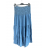 Šaty alá sukně letní žabičkované riflové dámská (S/M/L ONE SIZE) ITALSKÁ MÓDA IM721076/DUR sv. modrá S/M/L