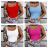 Tílko letní dámské (S/M ONE SIZE) ITALSKá MóDA IMM23M071/DU červená S/M