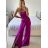 Overal dlhý elegantný na ramienka dámsky (S/M ONE SIZE) TALIANSKA MÓDA IMWKK23919/DUR starorůžová