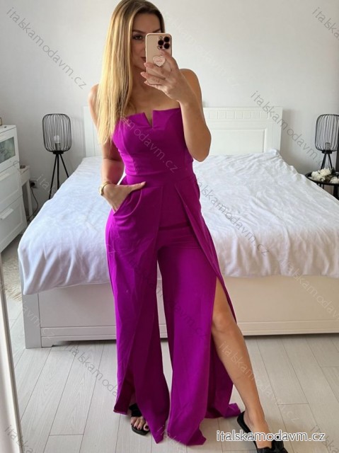 Overal dlhý elegantný na ramienka dámsky (S/M ONE SIZE) TALIANSKA MÓDA IMWKK23919/DUR