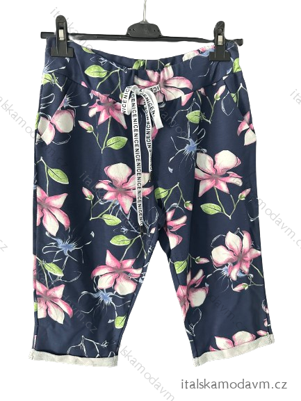 Tepláky 3/4 krátke dámske (S / M ONE SIZE) TALIANSKÁ MÓDA IMWY21570/DR