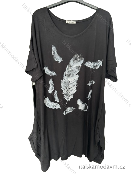 Tunika krátký rukáv dámská nadrozměr (54/56 ONE SIZE) TURECKÁ MODA TM921101/DUR