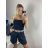Kraťasy s opaskom dámske (S/M ONE SIZE) TALIANSKA MÓDA IMPSH242408/DU S / M biela