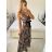 Šaty dlouhé letní icecool bez rukávu dámské (S/M/L ONE SIZE) ITALSKÁ MÓDA IMM23M2132