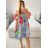 Šaty krátké letní krátký rukáv dámské (S/M/L ONE SIZE) ITALSKÁ MÓDA IMM24M12630/DUR M/L modrá