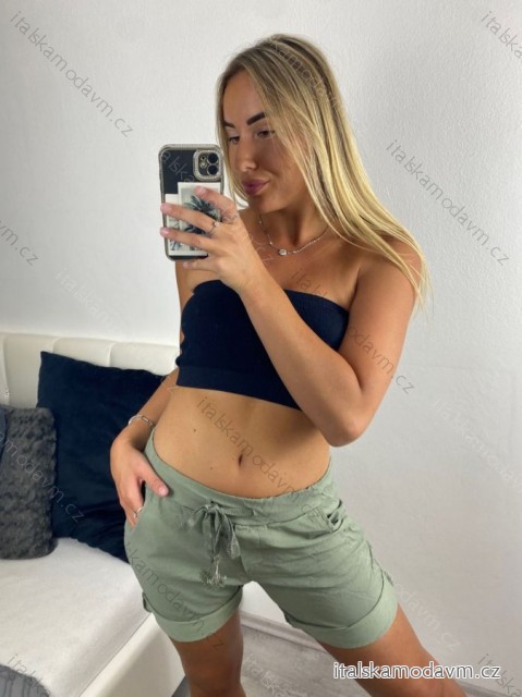 Kraťasy strečové dámské (S/M ONE SIZE) ITALSKÁ MÓDA IMPSH24B0011