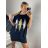 Šaty klasik bavlnené krátky rukáv dámske (S/M/L ONE SIZE) TALIANSKA MÓDA IM324040