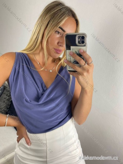 Tielko top letné icecool dámske (S/M ONE SIZE) TALIANSKA MóDA IMM2282107/DR -   fialová -   S / M