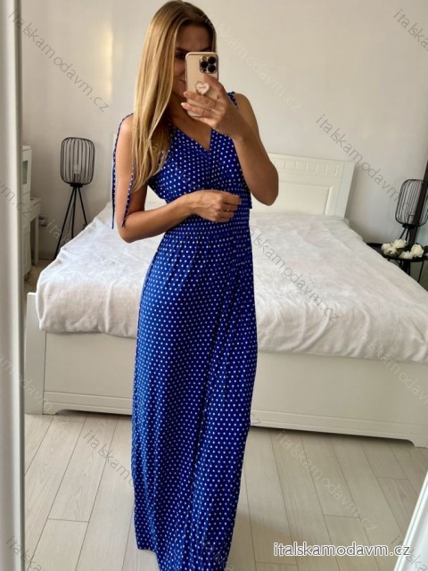 Šaty letní icecool bez rukávu dámské (M/L, XL/2XL) AINUOSI  ITALSKÁ MODA IMB247791/DUR -   modrá -   M/L