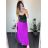 Sukně skládaná dlouhá dámská (S/M ONE SIZE) ITALSKá MóDA IMSM24036