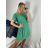 Šaty oversize letný krátky rukáv icecool dámske (S/M/L ONE SIZE) TALIANSKA MÓDA IMM24M6742D/DUR -   zelená -   M / L