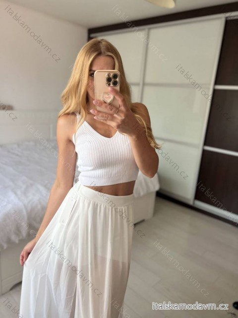 Croptop bez rukávu dámsky (S/M ONE SIZE) TALIANSKA MÓDA IMPSH2411082/DU