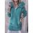 Kabátek alpaka s kožíškem dlouhý rukáv dámský (S/M/L ONE SIZE) ITALSKÁ MÓDA IMD23776