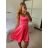 Šaty elegantné spoločenské na ramienka dámske Lolita (XS/S ONE SIZE) TALIANSKA MóDA IM322461