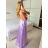 Šaty dlouhé elegantní na ramínka dámské (S/M ONE SIZE) ITALSKÁ MÓDA IMPBB24B23832
