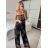 Overal dlouhý  bez ramínek dámský (S/M ONE SIZE) ITALSKá MODA IM723BOOHO/DU S/M Černá