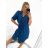 Šaty košilové oversize krátký rukáv dámské (S/M/L ONE SIZE) ITALSKÁ MÓDA IM424538