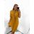 Šaty košilové oversize krátký rukáv dámské (S/M/L ONE SIZE) ITALSKÁ MÓDA IM424538/DR smaragdová S/M/L