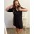 Šaty košilové oversize krátký rukáv dámské (S/M/L ONE SIZE) ITALSKÁ MÓDA IM424538/DR smaragdová S/M/L
