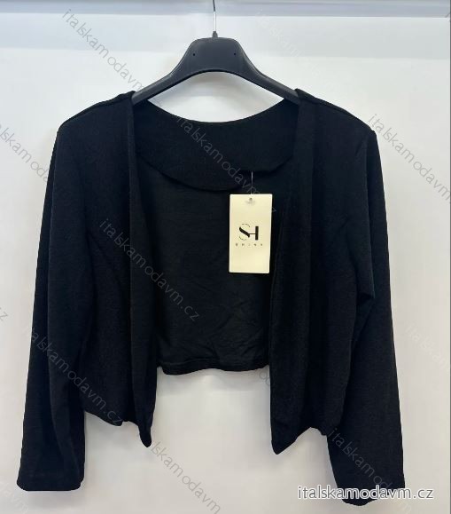Bolerko trblietavé dlhý rukáv dámske (S/M ONE SIZE) TALIANSKA MÓDA IMPSH24G2322