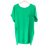 Šaty voľnočasové oversize krátky rukáv dámske letní nadrozmer (44/48 ONE SIZE) TALIANSKA MODA IM723POLY/DU 44/48 zelená