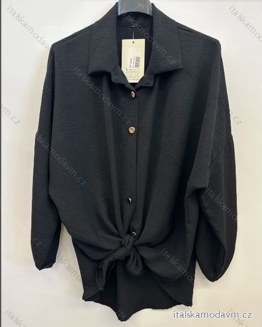 Košeľa oversize dlhý rukáv dámske (S/M ONE SIZE) TALIANSKA MÓDA IMPSH2424663