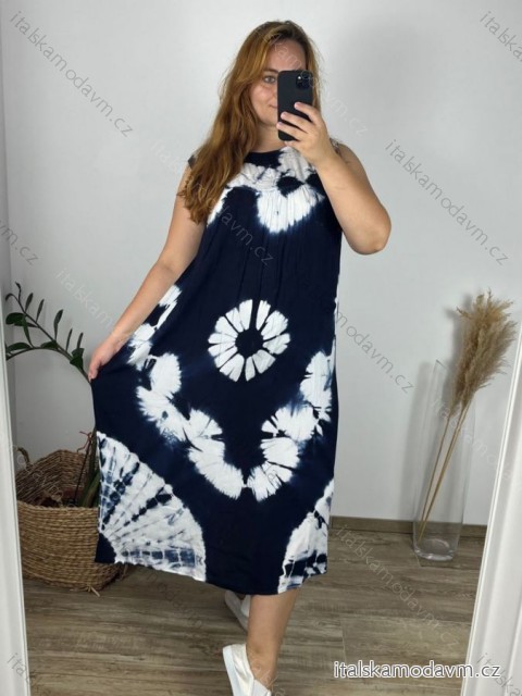 Šaty bez rukávu dámské nadrozměr (M-4XL) HAG24Y67/DUR -   tmavě modrá -   M/L