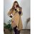 Kabát dlouhý na zip s kapucí dámský nadrozměr (XL/2XL ONE SIZE) ITALSKÁ MÓDA IMD23ERIKA/DU XL/2XL fuchsiová