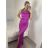 Šaty elegantné spoločenské dlhé na ramienka dámske (S/M ONE SIZE) TALIANSKA MÓDA IM324LOVE/DU -   zelená
 -   S / M